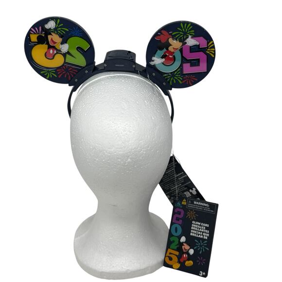 Disney Parks 2025 Glow Ears Headband Minnie Mouse Mickey Mouse Battery Operated - Picture 3 of 9